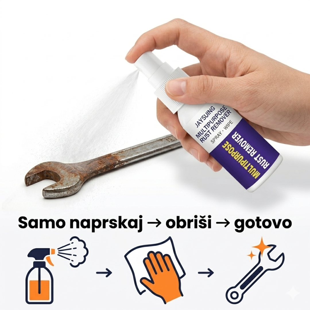 Sprej Za Uklanjanje Rđe i Metalnih Naslaga